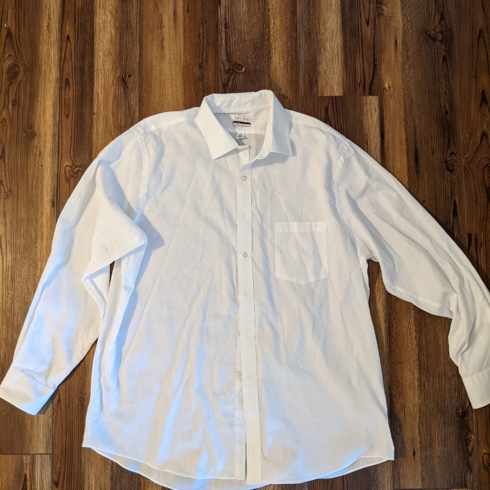 Van Heusen White button down dress shirt